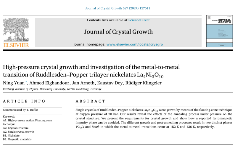 High-pressure crystal growth of nickelates La4Ni3O10